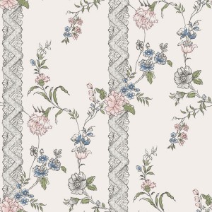 Borastapeter|Wallpaper Rococo hand painted flowers|Wallpaper