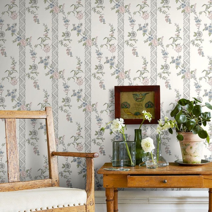 Borastapeter|Tapete nordisch Spitzen floral|Tapeten