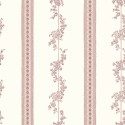 Borastapeter|Papier peint fleurs rayées rose mat classique|Papier Peint