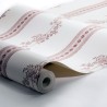 Borastapeter|Papier peint fleurs rayées rose mat classique|Papier Peint