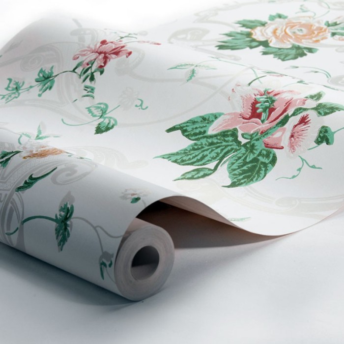 Borastapeter|Papel pintado floral clásico dormitorio salón|Papel Pintado
