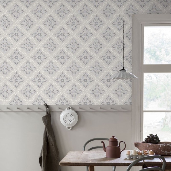 Borastapeter|Papel pintado clásico elegante gris atenuado|Papel Pintado