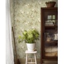 Borastapeter|Papier peint fleurs gros bourgeons verts|Papier Peint