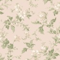 Borastapeter|Papier peint fleurs rose blanc vert crème|Papier Peint