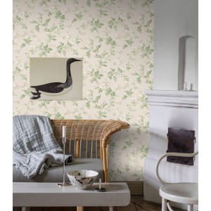 Borastapeter|Papier peint fleurs gros bourgeons verts|Papier Peint 2