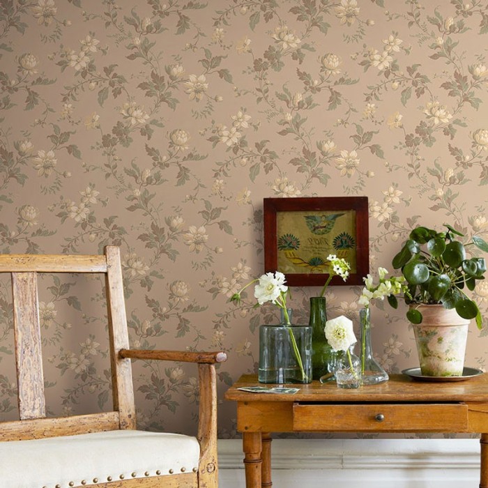 Borastapeter|Tapete klassisch elegant braun floral|Tapeten