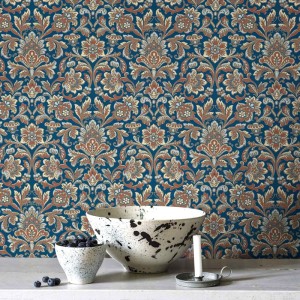 Casamance|Papier peint tropical fleurs caraïbes vert jungle|Papier Peint