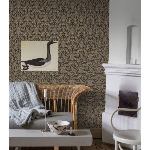 Borastapeter|Tapete bläulich ornamentale Medaillons|Tapeten 2