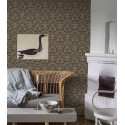 Borastapeter|Papier peint ornemental or brun|Papier Peint