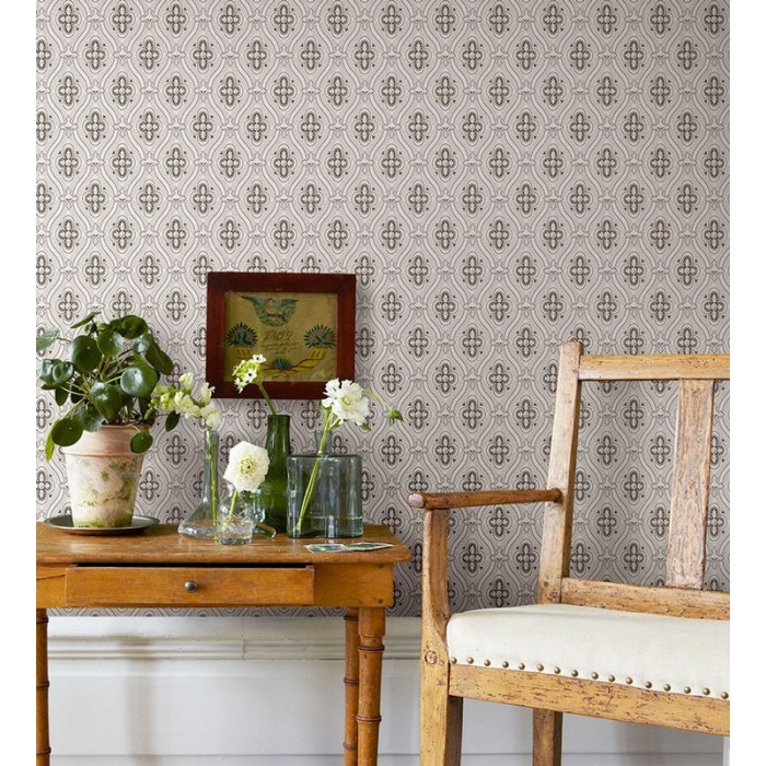 Papel pintado nórdico gris claro blanco negro - Borastapeter Anno 4525