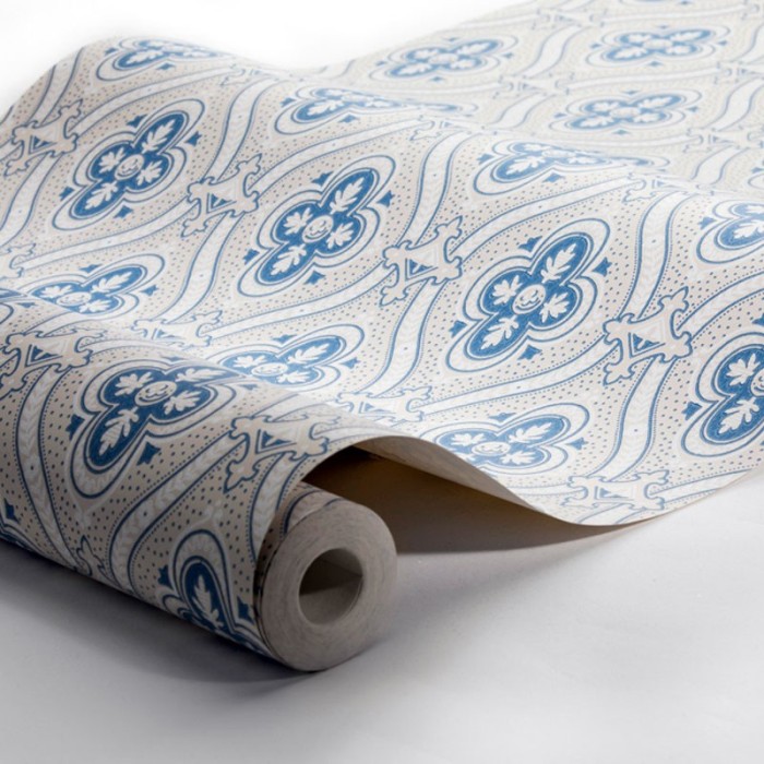 Borastapeter|Papel pintado clásico escandinavo beige azul|Papel Pintado
