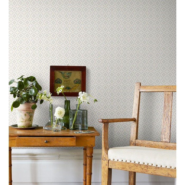 Borastapeter|Papier peint floral gris clair doré brillant|Papier Peint