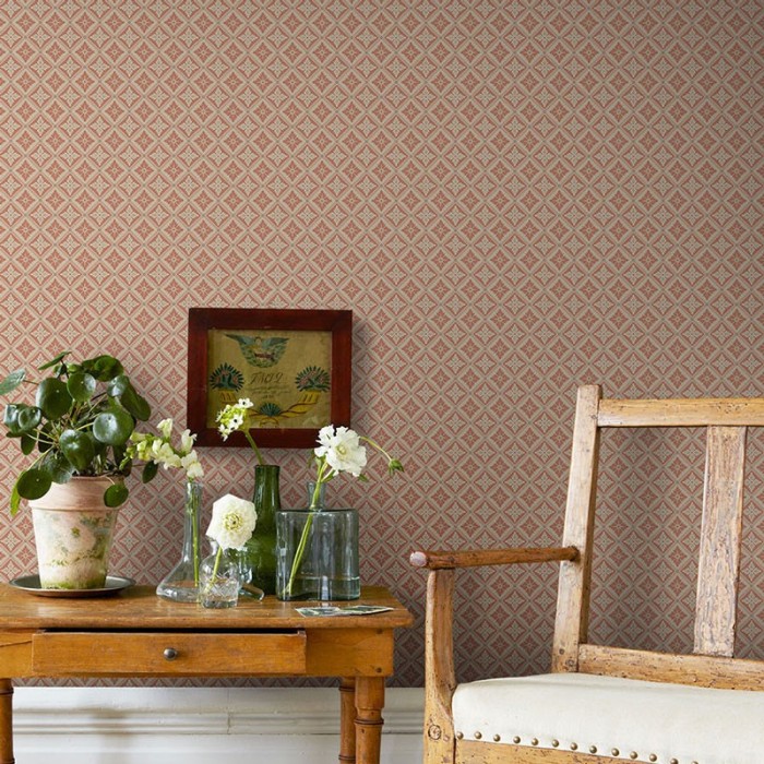 Borastapeter|Tapete detailliert beige orange floral|Tapeten