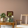 Borastapeter|Papier peint floral détaillé beige orange|Papier Peint