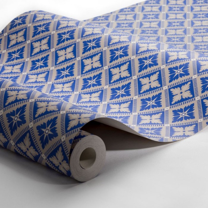 Borastapeter|Papier peint floral amusant bleu|Papier Peint