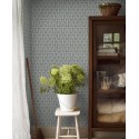 Borastapeter|Wallpaper Art Nouveau small blue flowers|Wallpaper