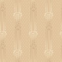 Borastapeter|Papier peint Art Nouveau rayures floral beige|Papier Peint