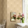 Borastapeter|Papier peint Art Nouveau rayures floral beige|Papier Peint