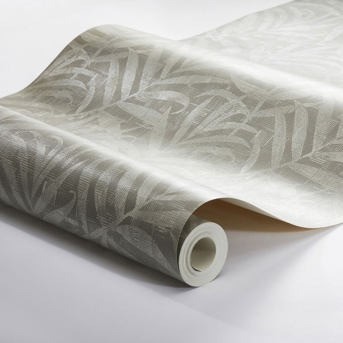 Borastapeter|Wallpaper elegant brownish grey palm leaves|Wallpaper