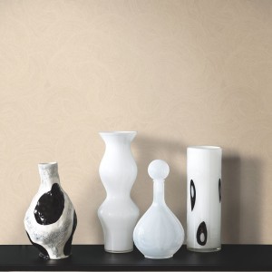 Elitis|Modern art wallpaper with abstract shapes in brown and terracotta|Wallpaper 2
