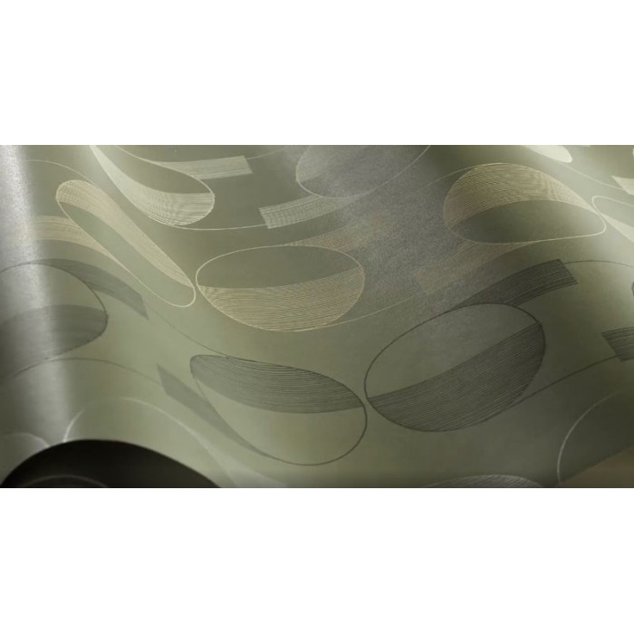 Borastapeter|Papier peint moderne cercles vert mousse brillant|Papier Peint