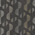 Borastapeter|Tapete modern schwarz silber gold Kreise|Tapeten