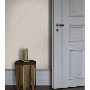 Caselio|Porcelain blue wall effect wallpaper|Wallpaper 2