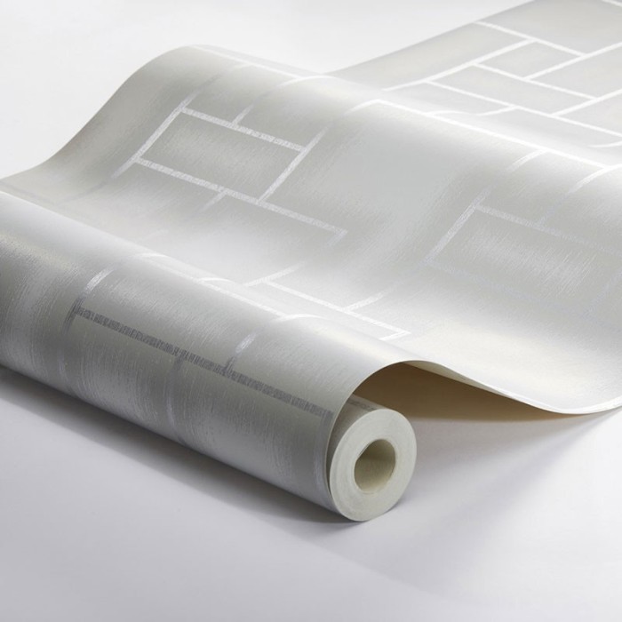 Borastapeter|Tapete modern grau metallische Ränder|Tapeten