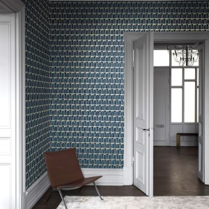 Casadeco|Unifarbene Tapete dunkelblau, moderner Stil|Tapeten 2