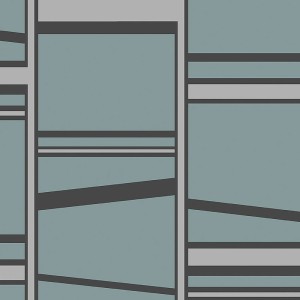 Borastapeter|Wallpaper arts and crafts style dense leaves in pastel blue and beige|Wallpaper