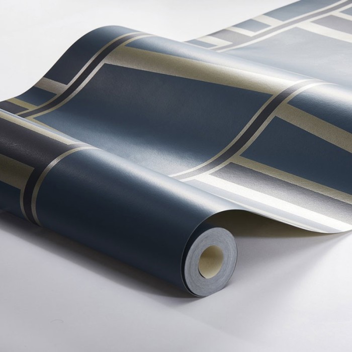 Borastapeter|Papel pintado moderno azul medianoche|Papel Pintado