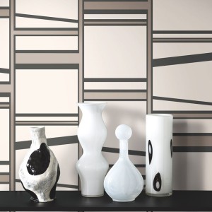 Versace|Ornamental wallpaper in white and gold metallic|Wallpaper 2