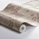 Borastapeter|Papier peint rétro cosmopolite rose nacré|Papier Peint