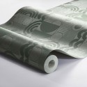 Borastapeter|Papel pintado retro vintage moderno verde|Papel Pintado