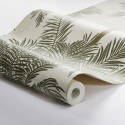 Borastapeter|Papel pintado palmeras Copacabana verde beige|Papel Pintado