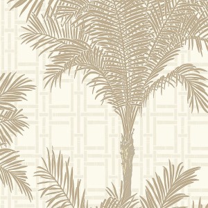 Papeldecor|Mint green art deco wallpaper with metallic details|Wallpaper
