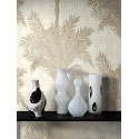Borastapeter|Wallpaper nougat pearly tropical palms|Wallpaper