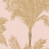 Borastapeter|Wallpaper metallic golden dusty pink palms|Wallpaper