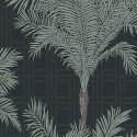 Borastapeter|Papel pintado palmeras tropicales verde gris oscuro|Papel Pintado