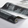 Borastapeter|Wallpaper dark grey green tropical palms|Wallpaper