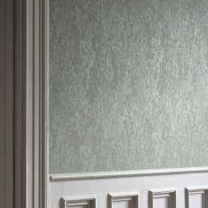 Casadeco|Schwarze abblätternde Wandtapete im Industrie- oder Landhausstil|Stuckimitat 2