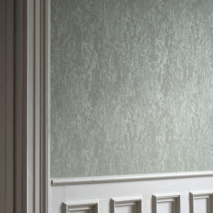 Papel pintado efecto paredes verde metalizado - Borastapeter The Apartment 3064