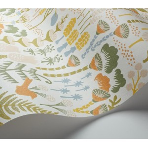 Grandeco|Romantic extra-large flowers taupe and pink wallpaper|Floral 2