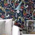 Borastapeter|Papier peint forêt fantaisie colorée|Papier Peint