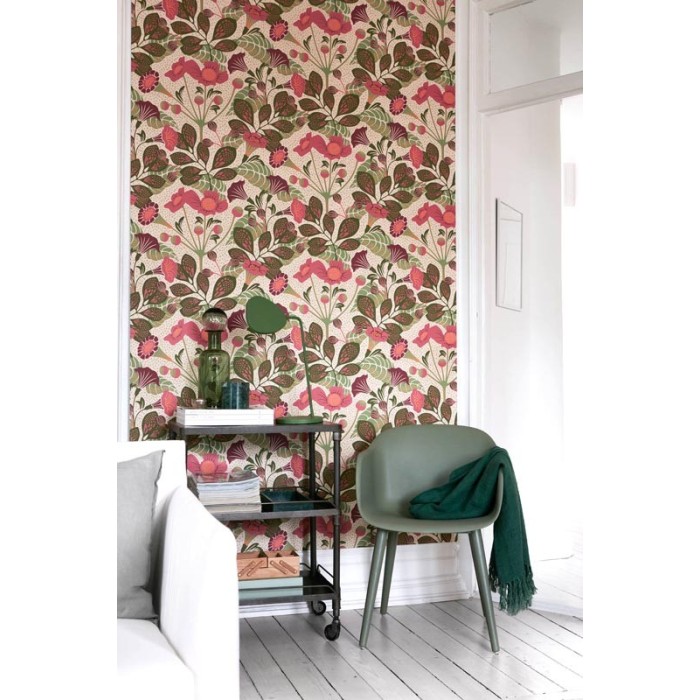 Borastapeter|Papel pintado flores trompeta coloridas|Papel Pintado