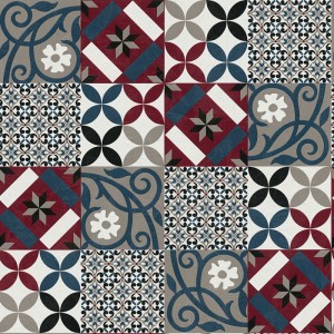 Marburg|Tapetenimitation Pastellrosa Fliese|Fliesenimitat