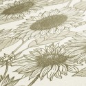 As Creation|Papel Pintado estampado de girasoles blanco y beige|Flores Vintage