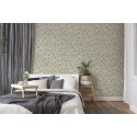 As Creation|Wallpaper with pastel-toned green sunflower pattern|Vintage Flowers