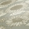 As Creation|Wallpaper with pastel-toned green sunflower pattern|Vintage Flowers