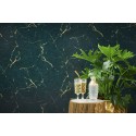 As Creation|Turquoise green wallpaper with an aged wall effect|Wallpaper